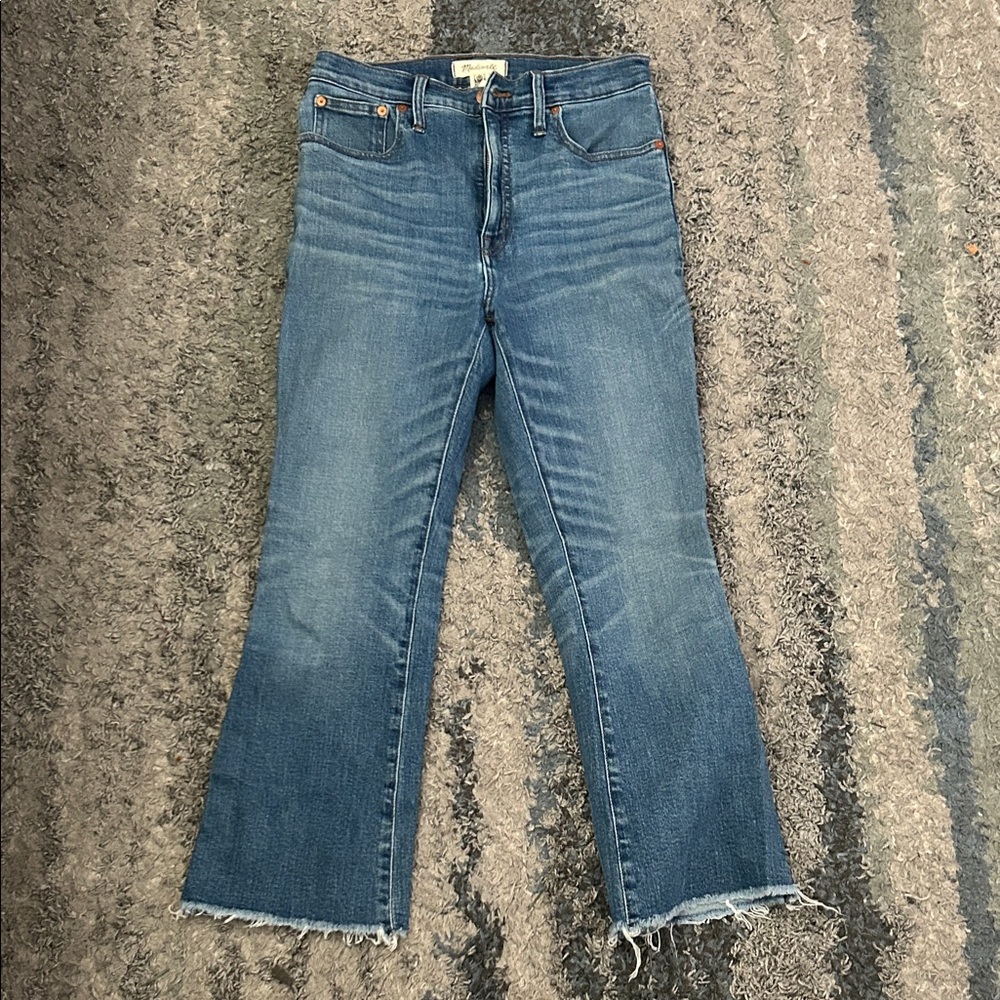 Madewell Wide Leg Jeans in Deep Blue